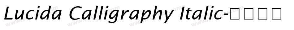 Lucida Calligraphy Italic字体转换